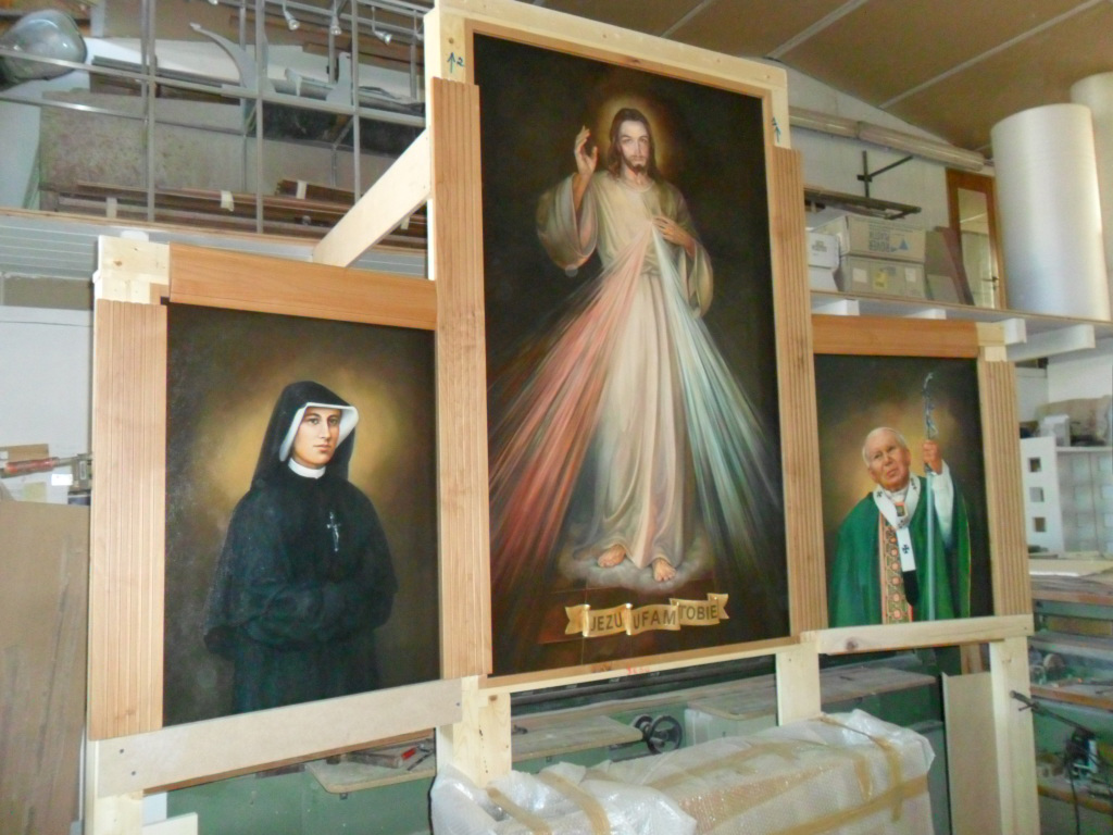 Lavorazioni altare in legno di ALDER e quadri dipinti a mano 